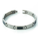 Boccia 0333-01 titanium bracelet with Carbon inserts