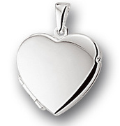 Huiscollectie 1005530 Silver medallion heart