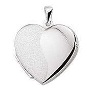 Huiscollectie 1005552 Silver heart medallion