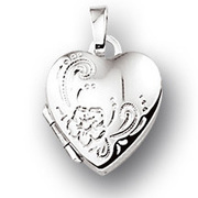 Huiscollectie 1012040 Silver medallion heart