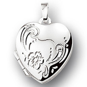 Huiscollectie 1012041 Silver medallion heart