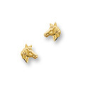 Huiscollectie 4001022 Golden horse ear-studs