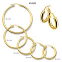 Huiscollectie 4013194 Golden earrings 4 mm round