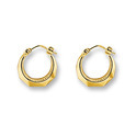 Huiscollectie 4001355 Golden earrings pearl edge 14 mm
