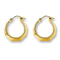 Huiscollectie 4012253 Golden earrings pearl edge 20 mm