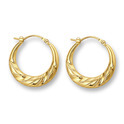 Huiscollectie 4013015 Golden earrings 20 mm