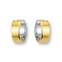 Huiscollectie 4200194 Bicolor golden earrings 14,5 mm