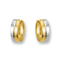 Huiscollectie 4201672 Bicolor golden earrings 14,5 mm
