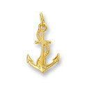 Huiscollectie 4002161 Golden charm anchor medium