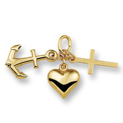 Huiscollectie 4009245 Golden charm Hope, faith and love