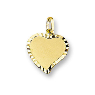 Huiscollectie 4006165 Gouden graveerplaat hartvormig