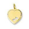 Huiscollectie 4006170 Gouden graveerplaat hartvormig 1