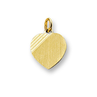 Huiscollectie 4006172 Gouden graveerplaat hartvormig