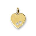 Huiscollectie 4006178 Golden engraving pendant heartshaped