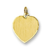 Huiscollectie 4006179 Golden engraving pendant heartshaped