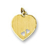 Huiscollectie 4006180 Gouden graveerplaat hartvormig 1
