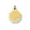 Huiscollectie 4013237 Gouden graveerplaat hexagon 1