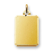 Huiscollectie 4006617 Golden engraving pendant rectangle
