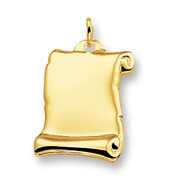 Huiscollectie 4006620 Golden engraving pendant parchment scroll