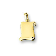 Huiscollectie 4006623 Golden engraving pendant parchment scroll