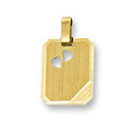 Huiscollectie 4013233 Golden engraving pendant rectangle
