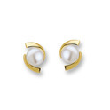 Huiscollectie 4013039 Golden Pearl stud earrings