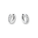 Huiscollectie 4101771 Whitegold earrings with zirkonia's