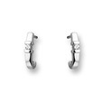 Huiscollectie 4100083 White golden ear studs with CZ