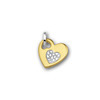Huiscollectie 4204199 Bicolor gouden hart met diamant 1