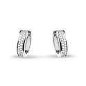 Huiscollectie 4101468 Whitegold earrings with diamond