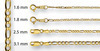 Huiscollectie 4003973X Gouden figaro collier 1