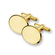 Huiscollectie 4009933 golden cufflinks  oval shaped