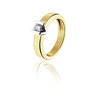 Huiscollectie 02-08-TR Bicolor gouden ring met diamant 1