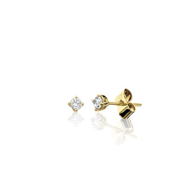 Huiscollectie 05-05-TR Gouden oorbellen met diamant