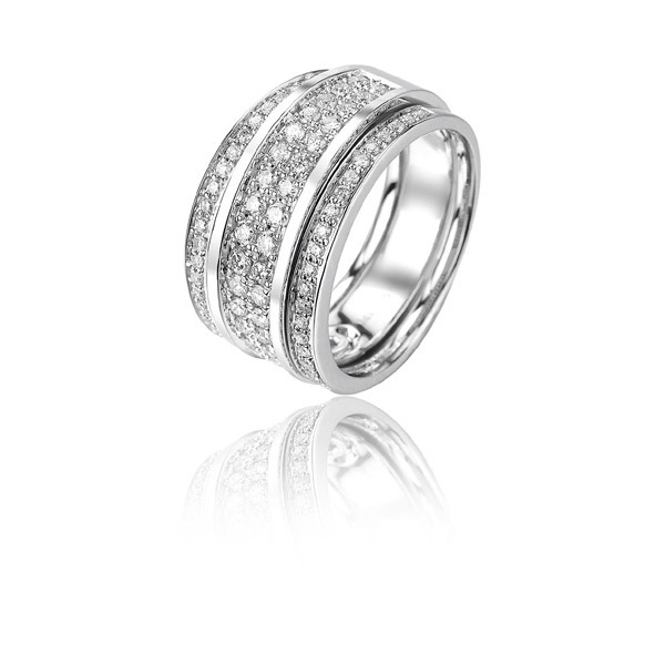 Huiscollectie 11-11-TR Witgouden ring met diamant