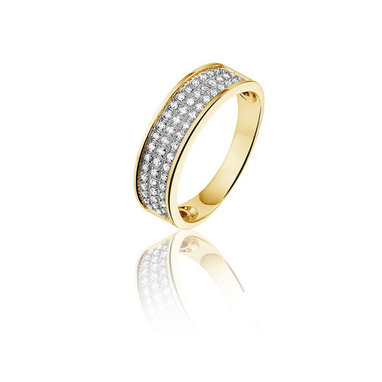 Huiscollectie 15-03-TR Gouden ring met diamant