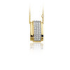 Huiscollectie 18-03-TR Bicolor gouden hanger met diamant 1