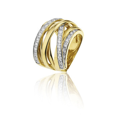 Huiscollectie 21-02-TR Gouden ring met diamant