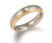 Boccia 0130-12 ring goldplated with diamond