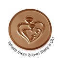 Quoins QMOZ-02-R Where there is love there is Life coin