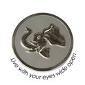 Quoins QMOZ-03-E Live with your eyes wide open coin