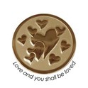 Quoins QMOZ-05-G Love and you shall be loved coin