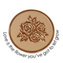 Quoins QMOZ-06-R Love is the flower you've got to let grow coin