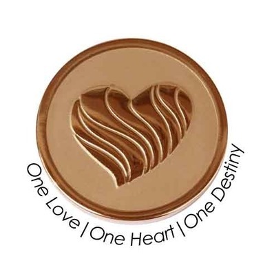 Quoins QMOZ-09-R One Love One Heart One Destiny munt