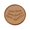 Quoins QMOZ-09-R One Love One Heart One Destiny munt 2
