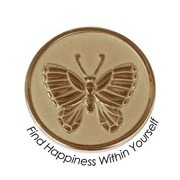 Quoins QMOZ-10-G Find Happiness Within Yourself coin