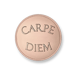 Mi Moneda MON-CAR-03-XS Carpe Diem rosegold munt XS