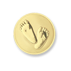 Mi Moneda MON-BAB-02-XS Baby feet gold munt XS