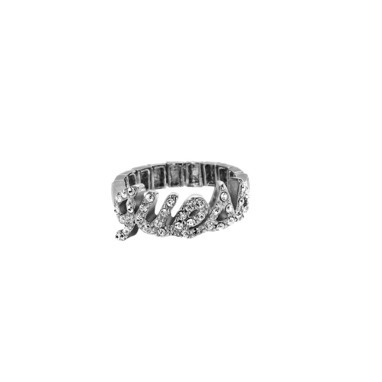 Guess UBR80930 Logo silver ring