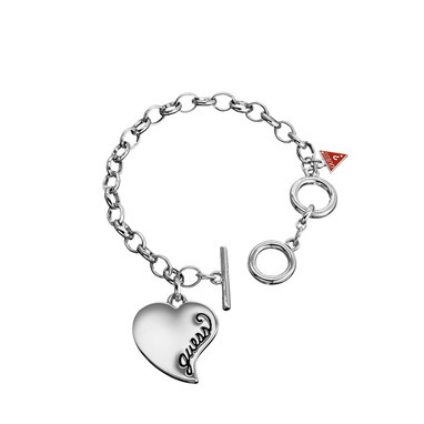Guess UB306500 Heart charm silver armband